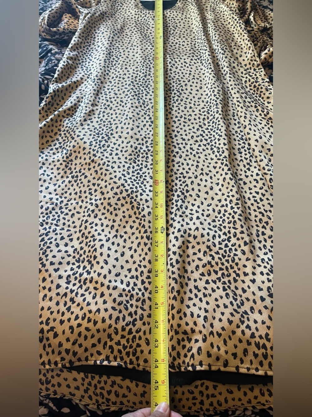 Vici Beige Leopard Print V-Neck Midi Dress - Picture 11 of 11